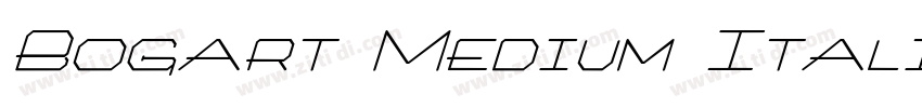 Bogart Medium Itali字体转换